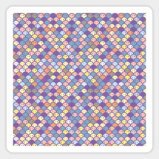 potato colorfull pattern from outter space Magnet